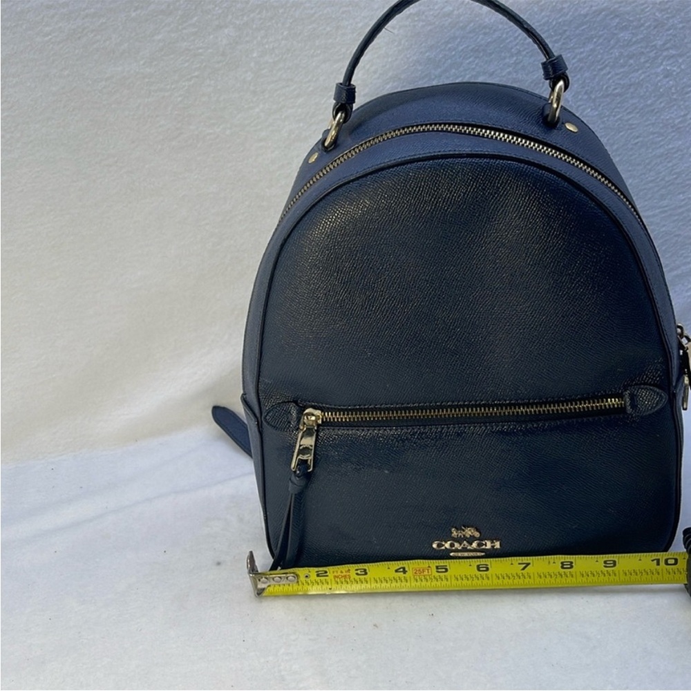 Coach Dark Blue Leather Backpack